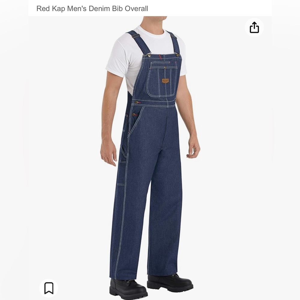 Red Kap Men's Denim Bib Overall. BRAND NEW QUALITY!!!